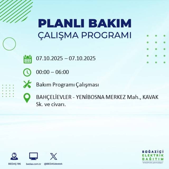Bugün İstanbul karanlığa bürünecek! BEDAŞ açıkladı: 23 ilçede elektrikler kesilecek 18